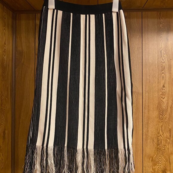 & Other Stories Striped Fringe Skirt - Picture 5 of 6